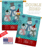 It's Snowtime - Winter Wonderland Winter Vertical Impressions Decorative Flags HG114110 Made In USA