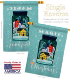 Magic Chritmas - Winter Wonderland Winter Vertical Impressions Decorative Flags HG130293 Made In USA