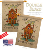 Sugar & Spice Christmas - Winter Wonderland Winter Vertical Impressions Decorative Flags HG137097 Made In USA