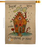 Sugar & Spice Christmas - Winter Wonderland Winter Vertical Impressions Decorative Flags HG137097 Made In USA