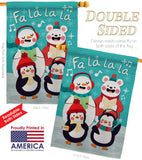 Fa La La La Fun - Winter Wonderland Winter Vertical Impressions Decorative Flags HG192289 Made In USA