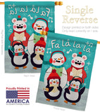 Fa La La La Fun - Winter Wonderland Winter Vertical Impressions Decorative Flags HG192289 Made In USA