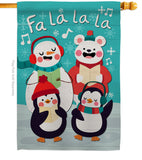 Fa La La La Fun - Winter Wonderland Winter Vertical Impressions Decorative Flags HG192289 Made In USA