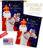 Saint Nicholas Day - Winter Wonderland Winter Vertical Impressions Decorative Flags HG192690 Made In USA