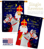 Saint Nicholas Day - Winter Wonderland Winter Vertical Impressions Decorative Flags HG192690 Made In USA