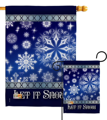 Let It Snow Dream - Winter Wonderland Winter Vertical Impressions Decorative Flags HG114076 Imported