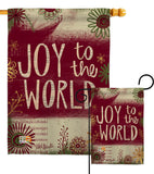 Joy to the World - Winter Wonderland Winter Vertical Impressions Decorative Flags HG114183 Made In USA