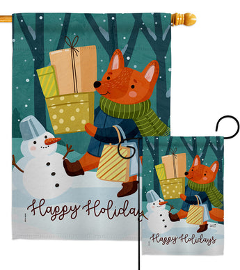 Ready for Holiday - Winter Wonderland Winter Vertical Impressions Decorative Flags HG130298 Made In USA