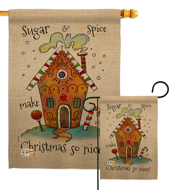 Sugar & Spice Christmas - Winter Wonderland Winter Vertical Impressions Decorative Flags HG137097 Made In USA