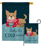 Baby It's Cold - Winter Wonderland Winter Vertical Impressions Decorative Flags HG137318 Made In USA