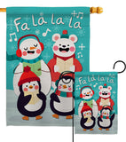 Fa La La La Fun - Winter Wonderland Winter Vertical Impressions Decorative Flags HG192289 Made In USA