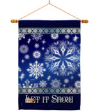 Let It Snow Dream - Winter Wonderland Winter Vertical Impressions Decorative Flags HG114076 Imported