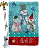 It's Snowtime - Winter Wonderland Winter Vertical Impressions Decorative Flags HG114110 Made In USA