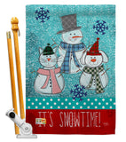 It's Snowtime - Winter Wonderland Winter Vertical Impressions Decorative Flags HG114110 Made In USA