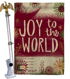 Joy to the World - Winter Wonderland Winter Vertical Impressions Decorative Flags HG114183 Made In USA
