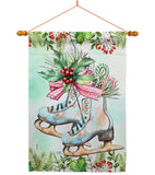 Winter Skate - Winter Wonderland Winter Vertical Impressions Decorative Flags HG114242 Made In USA