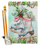 Winter Skate - Winter Wonderland Winter Vertical Impressions Decorative Flags HG114242 Made In USA