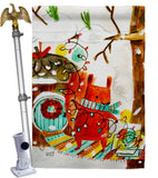 Decorating Christmas - Winter Wonderland Winter Vertical Impressions Decorative Flags HG130000 Made In USA