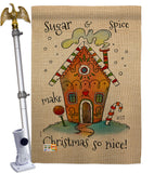 Sugar & Spice Christmas - Winter Wonderland Winter Vertical Impressions Decorative Flags HG137097 Made In USA