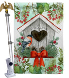 Welcome Winter - Winter Wonderland Winter Vertical Impressions Decorative Flags HG137333 Made In USA