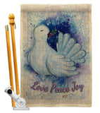 Peace Dove - Winter Wonderland Winter Vertical Impressions Decorative Flags HG137343 Made In USA