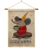 Cozy Winter - Winter Wonderland Winter Vertical Impressions Decorative Flags HG137373 Made In USA