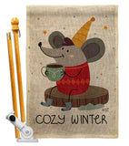 Cozy Winter - Winter Wonderland Winter Vertical Impressions Decorative Flags HG137373 Made In USA