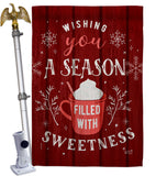 Filled with Sweetness - Winter Wonderland Winter Vertical Impressions Decorative Flags HG137374 Made In USA