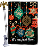 Magical Ornaments - Winter Wonderland Winter Vertical Impressions Decorative Flags HG137636 Made In USA