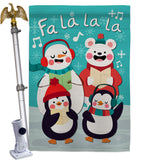 Fa La La La Fun - Winter Wonderland Winter Vertical Impressions Decorative Flags HG192289 Made In USA