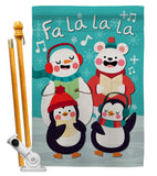 Fa La La La Fun - Winter Wonderland Winter Vertical Impressions Decorative Flags HG192289 Made In USA