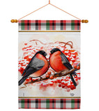 Winter Love Birds - Winter Wonderland Winter Vertical Impressions Decorative Flags HG192291 Made In USA