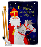 Saint Nicholas Day - Winter Wonderland Winter Vertical Impressions Decorative Flags HG192690 Made In USA