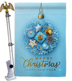 Snowflake Ornament - Winter Wonderland Winter Vertical Impressions Decorative Flags HG192699 Made In USA