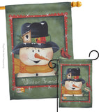 Winter Friends - Winter Wonderland Winter Vertical Impressions Decorative Flags HG114092 Made In USA