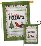 Classic Happy Holidays - Winter Wonderland Winter Vertical Impressions Decorative Flags HG114177 Made In USA