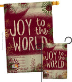 Joy to the World - Winter Wonderland Winter Vertical Impressions Decorative Flags HG114183 Made In USA