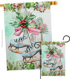 Winter Skate - Winter Wonderland Winter Vertical Impressions Decorative Flags HG114242 Made In USA