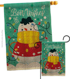 Best Wish Snowman - Winter Wonderland Winter Vertical Impressions Decorative Flags HG114255 Made In USA