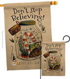 Don’t Stop Believing - Winter Wonderland Winter Vertical Impressions Decorative Flags HG137098 Made In USA