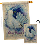 Peace Dove - Winter Wonderland Winter Vertical Impressions Decorative Flags HG137343 Made In USA