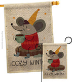 Cozy Winter - Winter Wonderland Winter Vertical Impressions Decorative Flags HG137373 Made In USA