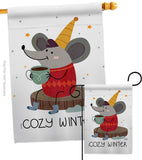 Cozy Winter - Winter Wonderland Winter Vertical Impressions Decorative Flags HG137373 Made In USA