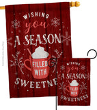 Filled with Sweetness - Winter Wonderland Winter Vertical Impressions Decorative Flags HG137374 Made In USA