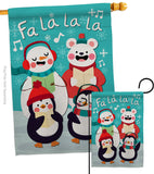 Fa La La La Fun - Winter Wonderland Winter Vertical Impressions Decorative Flags HG192289 Made In USA