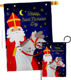 Saint Nicholas Day - Winter Wonderland Winter Vertical Impressions Decorative Flags HG192690 Made In USA