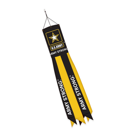 Two Group - WS128068 Army Strong Americana - Everyday Applique Decorative Windsock 10" x 40"