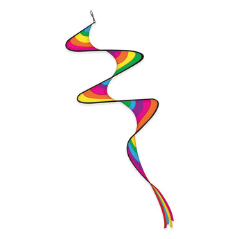 Two Group - WS128065 Rainbow Curly Special Occasion - Everyday Applique Decorative Windsock 12" x 60"