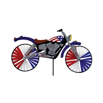 Two Group - WW175009 USA Motorcycle Americana - Everyday Applique Decorative Windwheel 20" x 49"